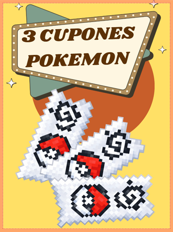 3 Ticketes Pokemon Random
