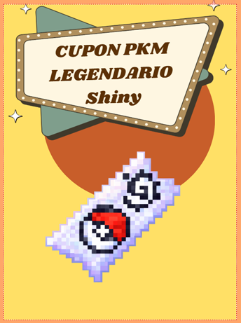 Ticket Pokemon Random Legendario shiny