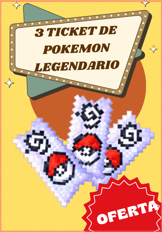 OFERTA: 3 Ticket Legendario + 3 MASTER BALLS